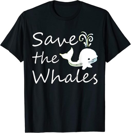 Save the Animals Whales Orcas Unicorn Earth tshirt t-shirt t